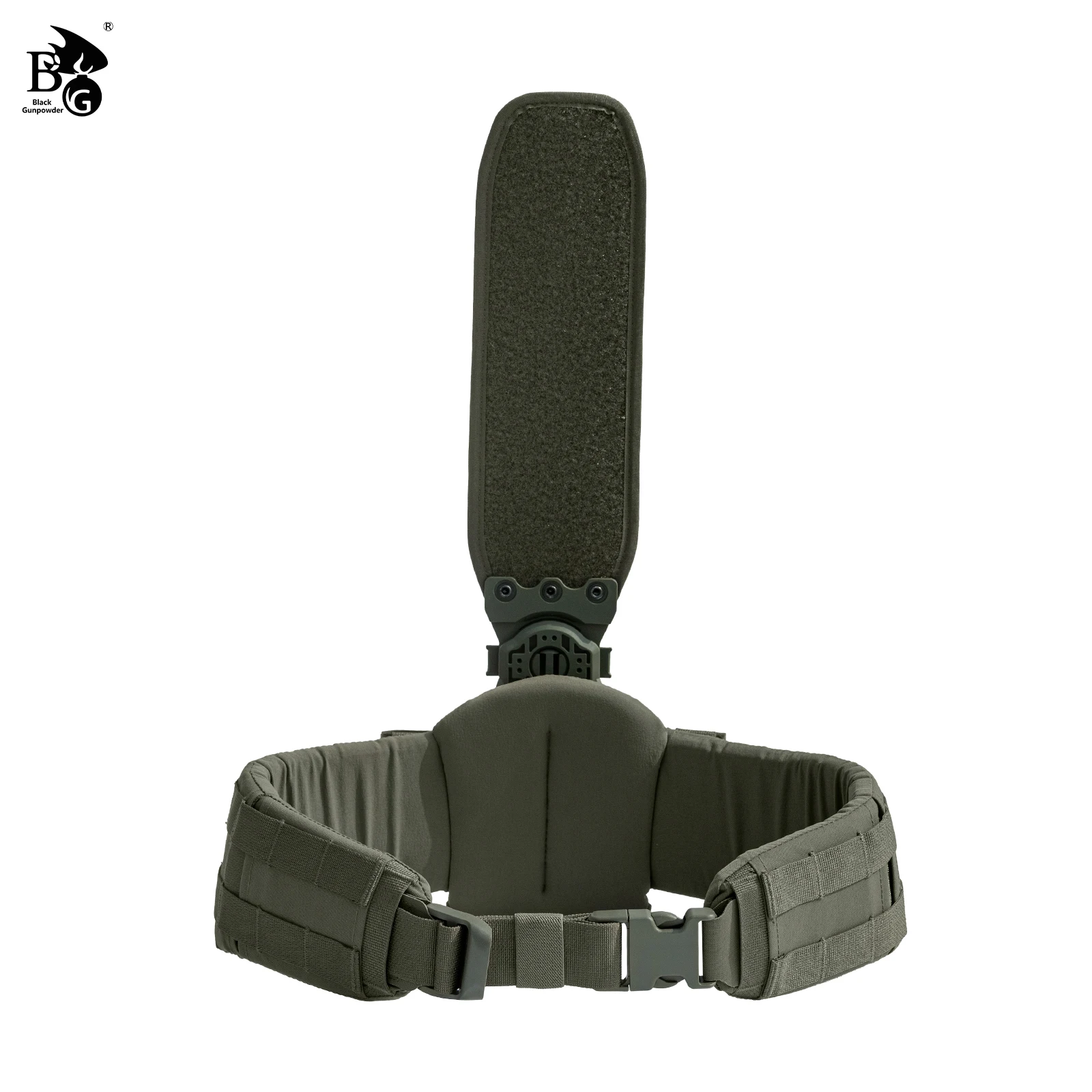 BG Hard Support Magnetic Quick-Release Load-Bearing Battle Belt, MOLLE Tactical Waist Belt, Magnetic Support Connector Buckle