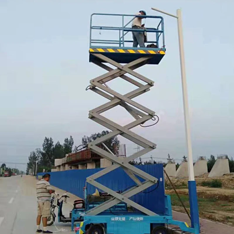 Platform Perancah Boom Lift Rak 6m Listrik Pabrik, Perancah Rumah, Meja Tangga Angkat Listrik Dijual