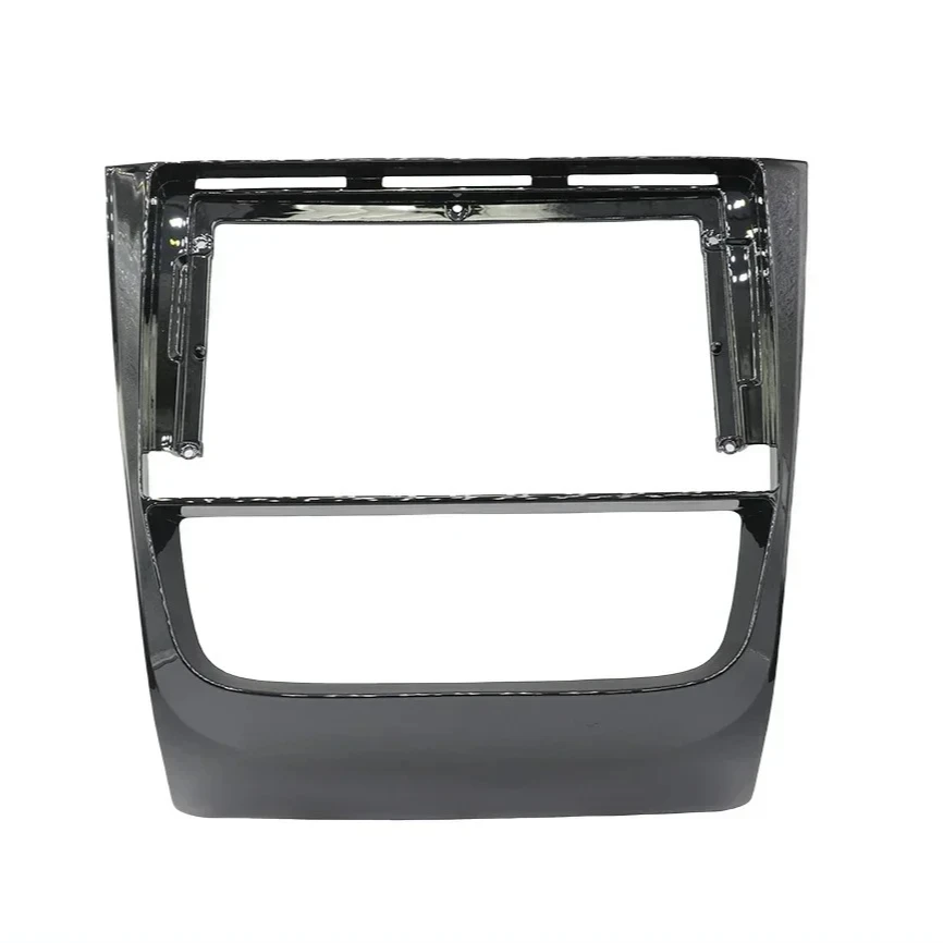 Painel Frontal Automotivo 9 Polegadas: Adaptador de Áudio e Kit de Acabamento para Painel VW Golf G6/Voyage/Saveiro 2008-2012 para Rádio Duplo DIN