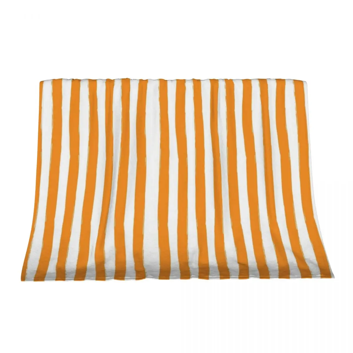 

Preppy Orange and White Cabana Stripes Throw Blanket Hairy Extra Large Throw Luxury Throw Cute Blankets