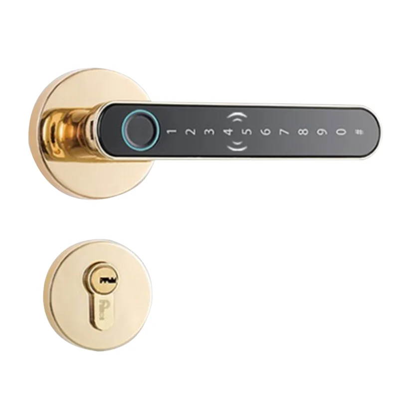 

L72A-Digital Door Lock Smart Split Lever Keyless Bluetooth Fingerprint Door Lock Card Tuya APP Security B