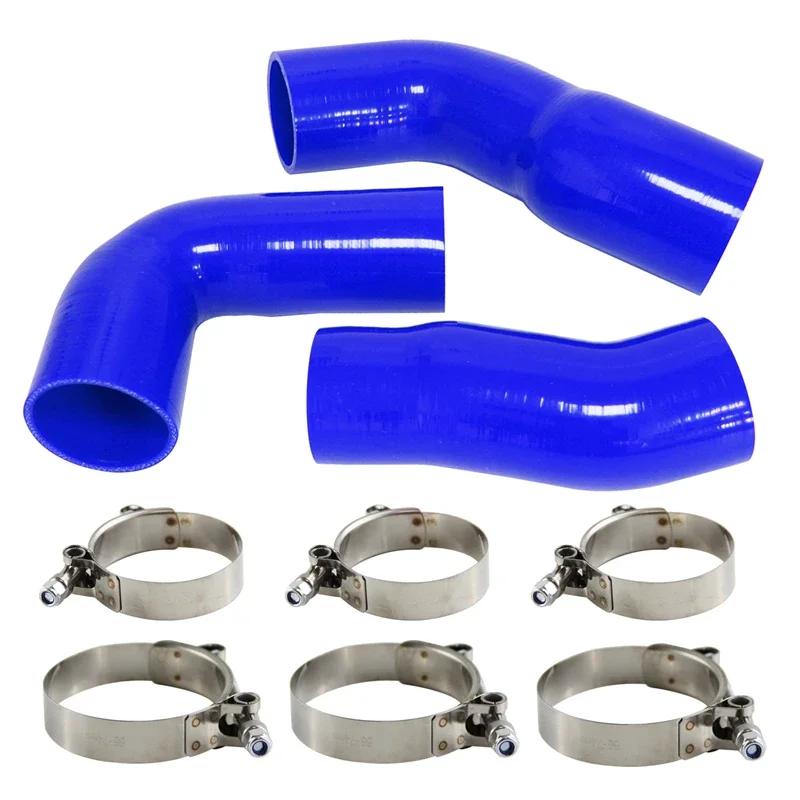 Pipe Hose W/ T-Clamps Kit Silicone Intercooler Turbo Fits For BMW E60 E61 530d 525d