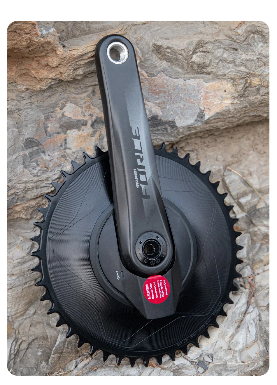 PASS QUEST Gewindekettenblatt – Kompatibel mit SRM E1 AXS Integriertem Gewinde-Spider-Leistungsmesser (Gravel 1x) – Detail 14