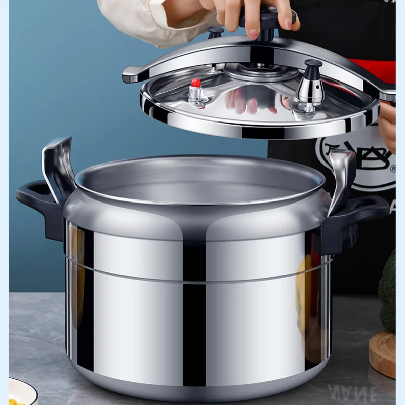 Aluminum Alloy Large-Capacity Pressure Cooker, Gas Cooker, Explosion-Proof Pot, Home Cooking Utensils, 5-18L