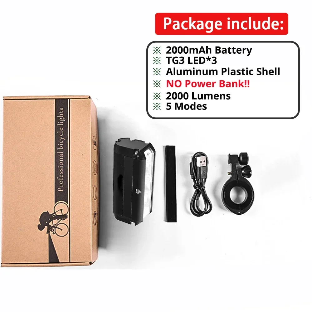 10000LM Fietslicht Voor Fiets Licht Waterdicht 8000mAh 5 * P90 Zaklamp USB Opladen MTB Road Fietsen Lamp accessoires