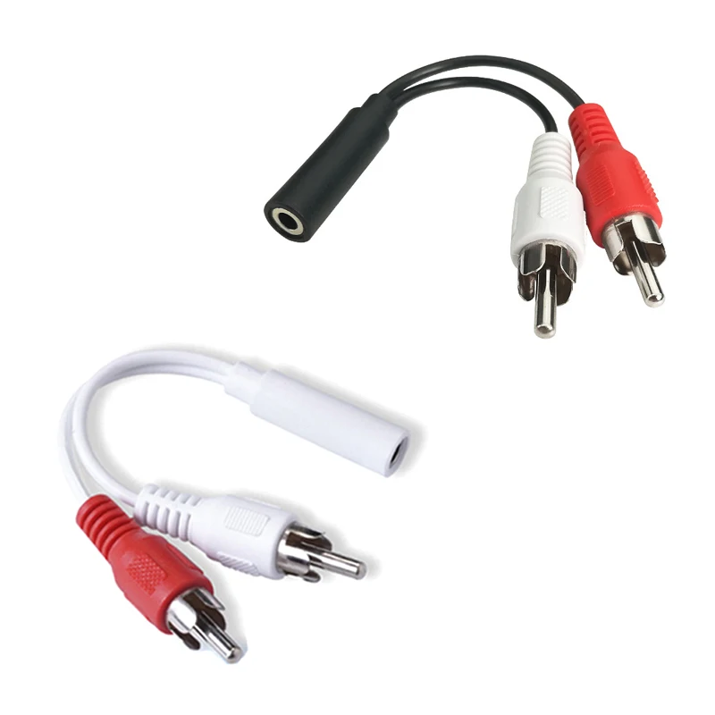 

1/5/10PCS 20cmGold-plated/10cmNickel plating 3.5mm Jack Male to 2 RCA Female Jack RCA Stereo Y Audio Cable Converter Adapter