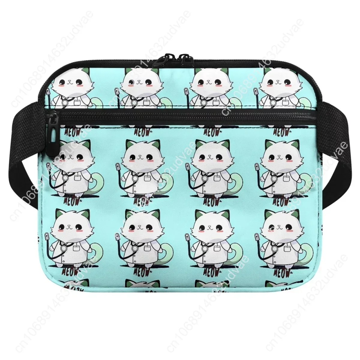 Cartoon Nurse Cat Medical Belt Bags Practical Personalized Leisure Portable Pocket Hospital Tools Medicine Storage Waist Bags