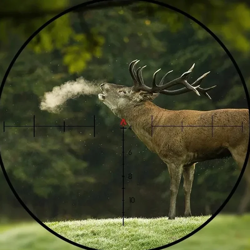 Прицел 4x32, настоящий красный оптоволоконный шевронный прицел, красная точка, подсветка, гравированная сетка, тактический прицел, черный