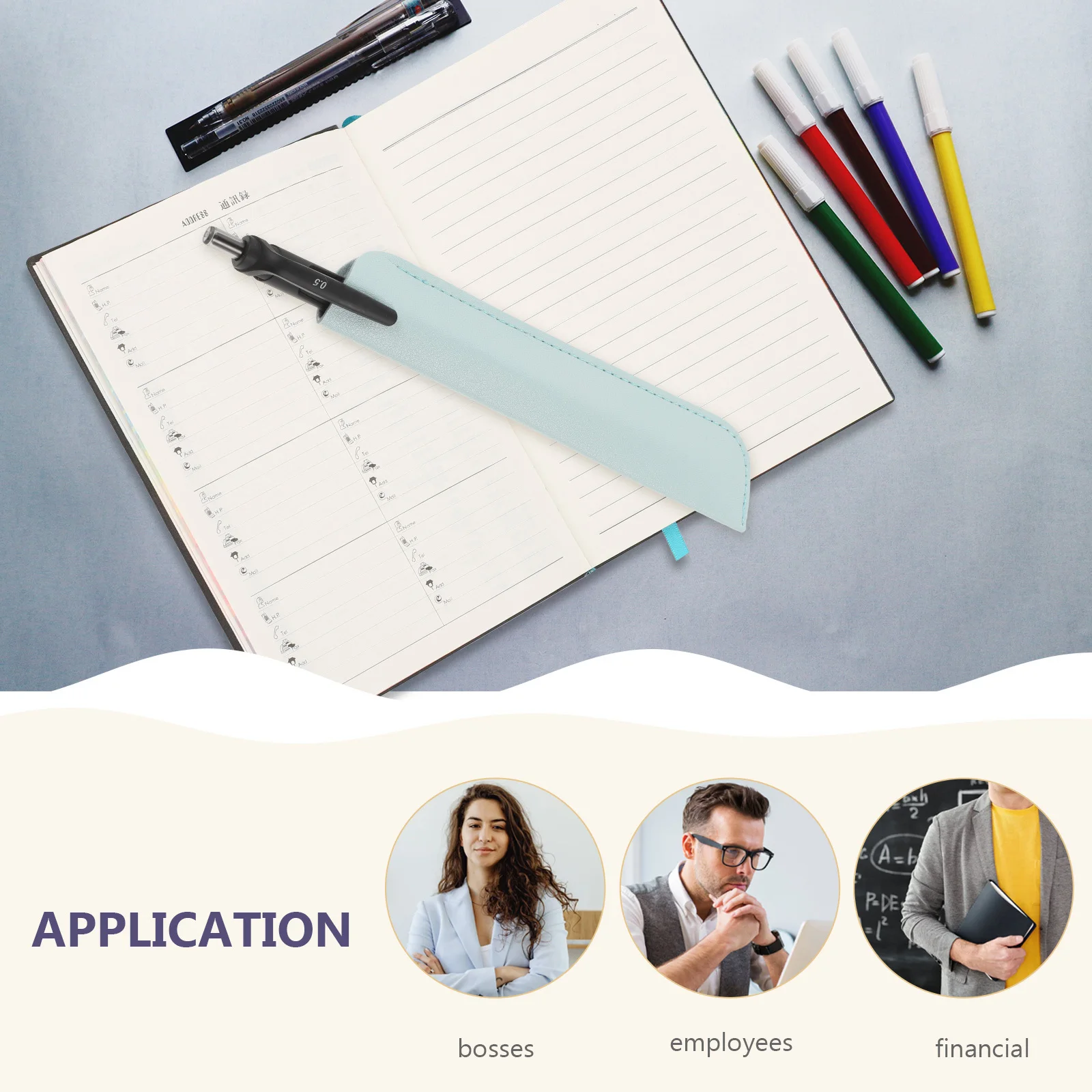 Estuche para bolígrafos, funda protectora antiarañazos para bolígrafos de punta redonda, bolsa de almacenamiento, cubierta protectora, mano de obra fina, 12 Uds.