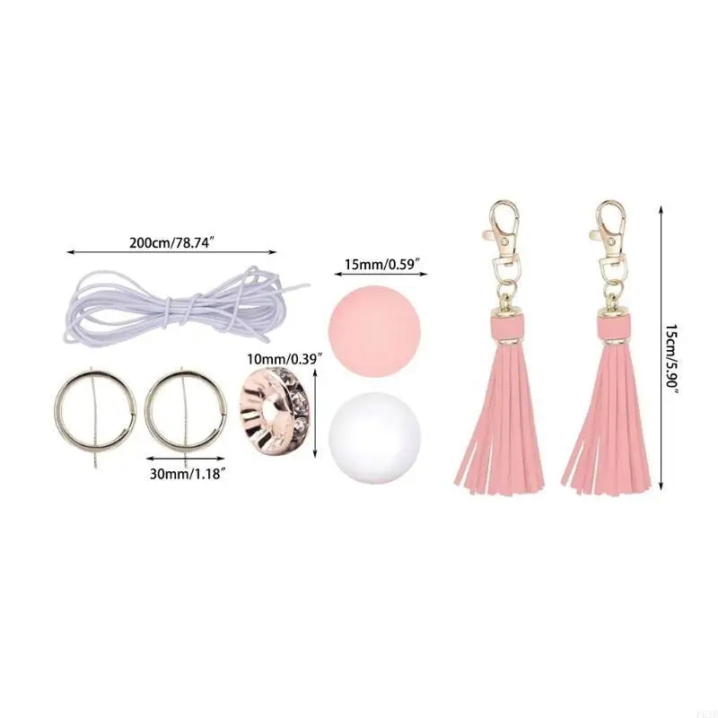 F62d Silikonperlen Bulk -Pack für Schlüsselbundarmband, perfekt für Mädchen die einzigartige und auffällige Kreationen