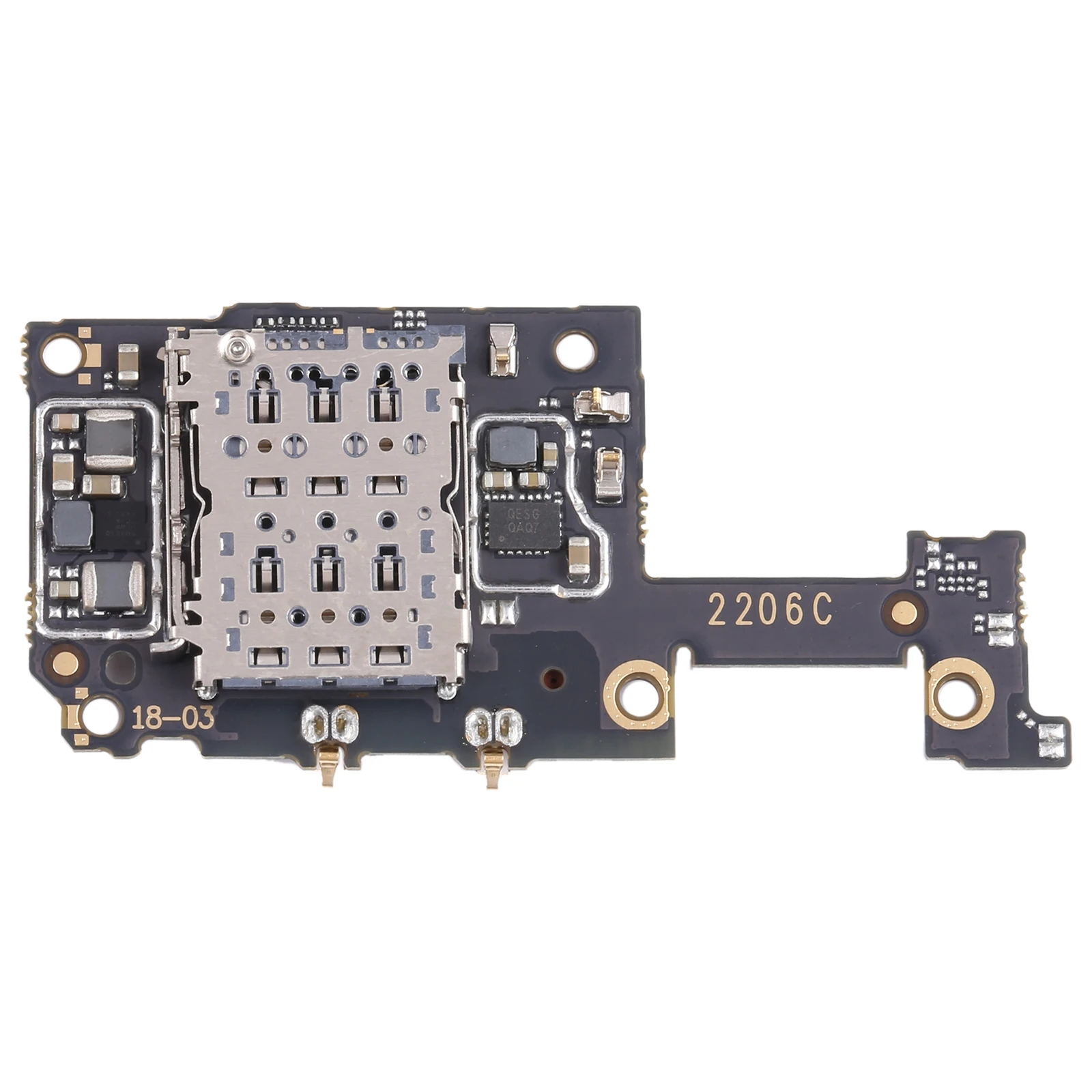 SIM Card Reader Board For Xiaomi Redmi Note 12 Pro 5G Flex Cable Board Repair Replacement Part