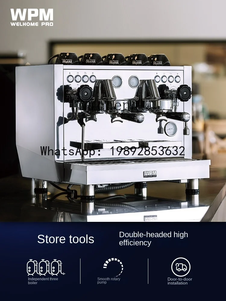 KFJ  Coffee Machine Semi-automatic Rotary Pump Boiler Large and Medium-Sized Coffee Shop Commercial Use