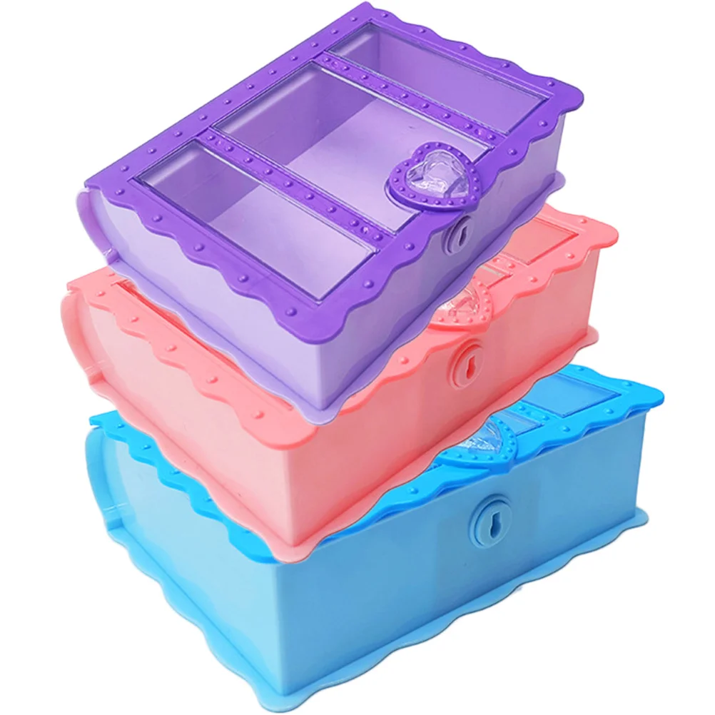 

3Pcs Book Shape Candy Box Creative Jewelry Wrapping Container for Festival Party Favors Bridal Shower DIY Making Handcraft Gifts