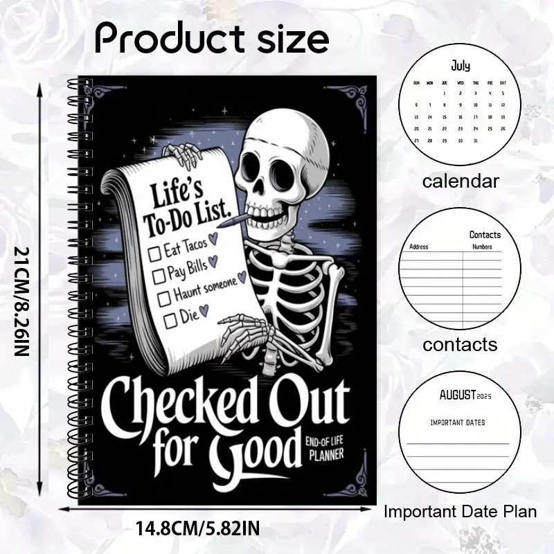 Fun end-of-life plan: Oh no,I'm dead.What now? Death compilation record book about everything they need to know after my death