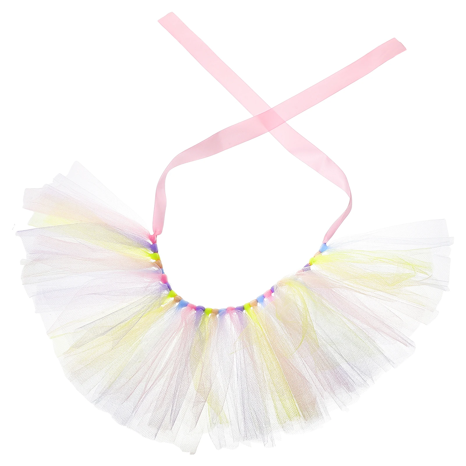 

Princess Tutu Dress Colorful Gauze Skirt Puppy Costume Party Clothes Small Dog Dress Elegant Pet Clothes