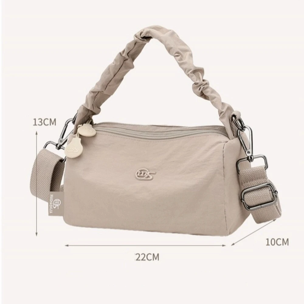 Modna torba na ramię z długim paskiem, uniwersalna, lekka torba crossbody, wielokieszeniowa, wytrzymała torba listonoszka.