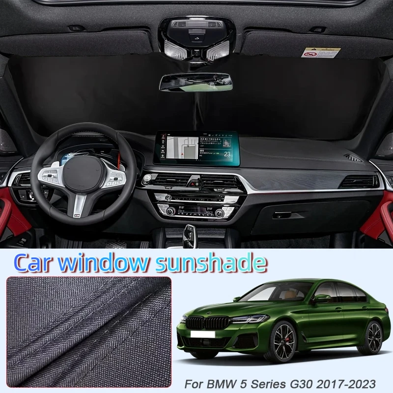 

Car Anti-UV Heat Insulation Black Windows Privacy Sunshade For BMW 5 Series G30 2017-2023 Protect Cover Interior Accessories