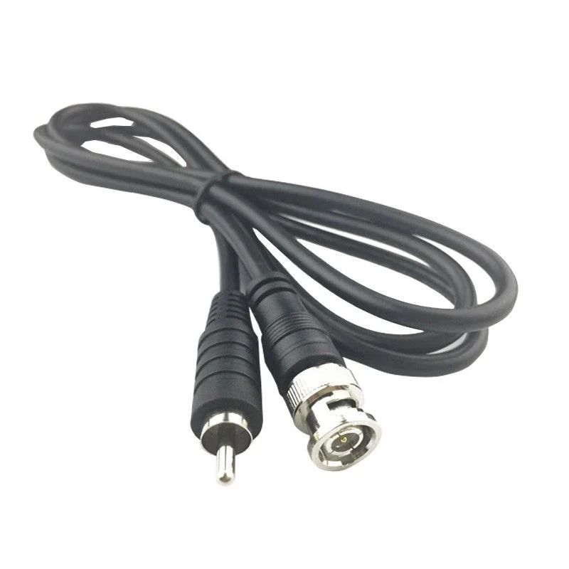 ESCAM-conector de Cable Coaxial BNC macho a RCA macho, adaptador de vídeo para sistema de cámara CCTV, accesorios de cámara, 1M/3 pies