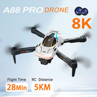 A88 RC Mini Drone 8K Dual Camera High-Definition Professional Aerial Photography 5G Gps Obstacle Avoidance Quadcopter Gifts Toys