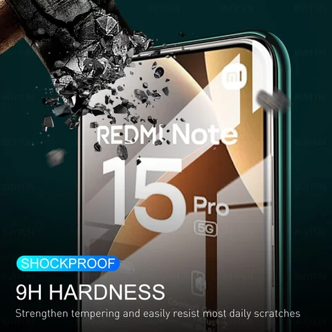Защитное стекло из закаленного стекла 2To1 для Xiaomi Redmi Note 15 Pro 5G 15Pro, защитное стекло для телефона mi RedmiNote15Pro 2026, стекло для объектива