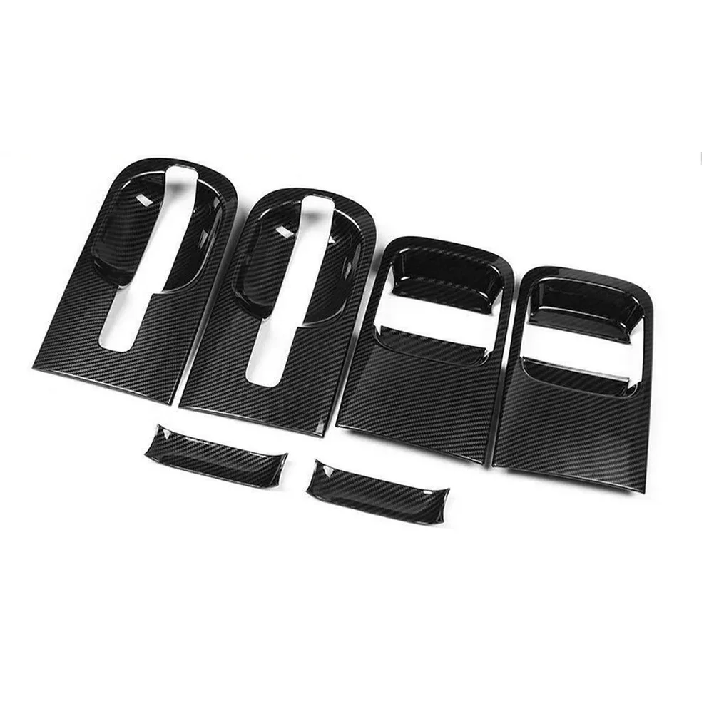 

11111111111111111111111111111111111111111111111111 Carbon Fiber Black Door Handle Bowl Cover Auto Parts