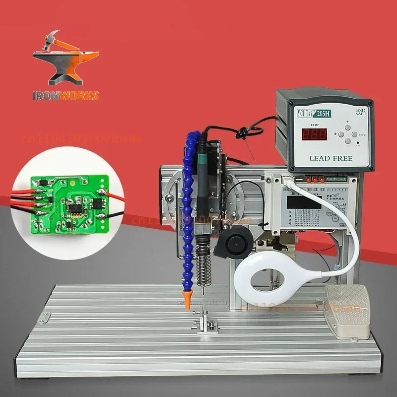 200W Intelligent semi-automatic soldering machine BORX-003 USB switch foot operated spot welding machine view 6