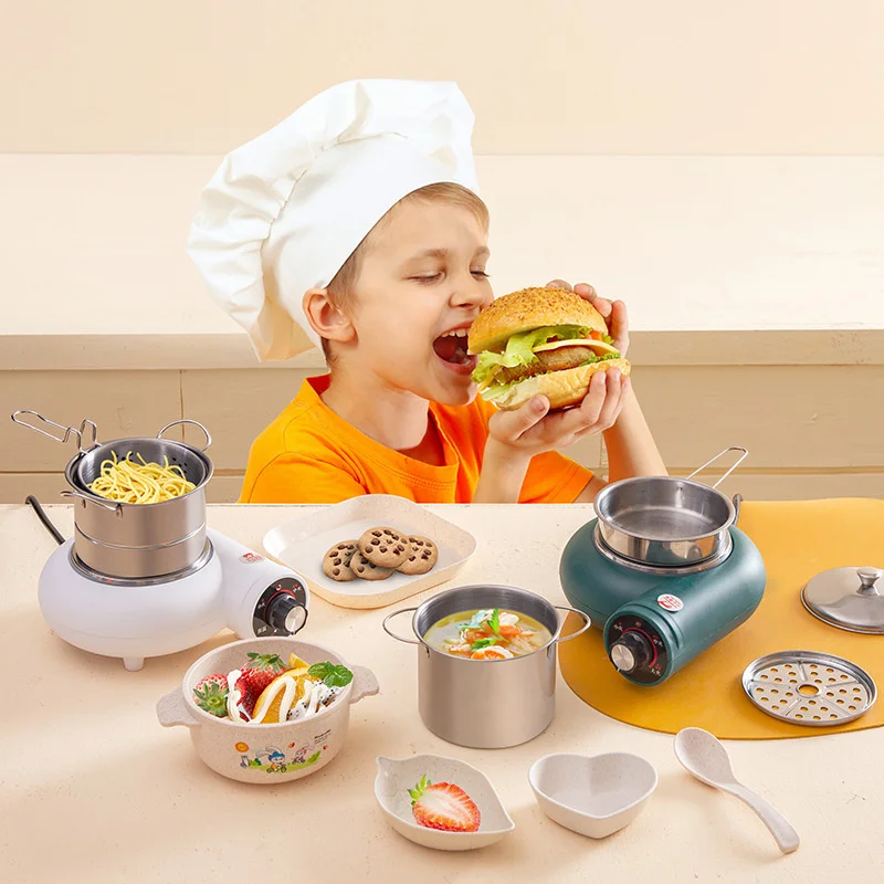 Mini ensembles de cuisine de simulation pour enfants, jouets de maison de jeu, développement d'intérêts de cuisine, nouveau