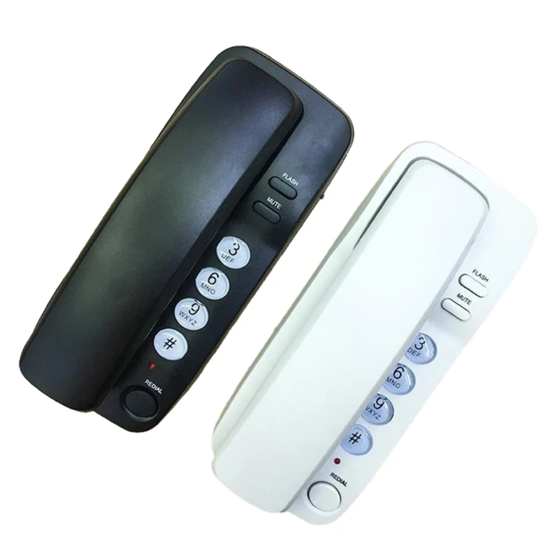 Wall Mountable Corded Telephone Desktop House Phone Seniors Caller Big Button Integrated Telephone for Home Office