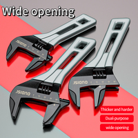 5/6/8 Inch Lightweight Adjustable Wrench Large Opening Short Handle Multi-function Mini Wrench Plumbing Pipe Bathroom Tools