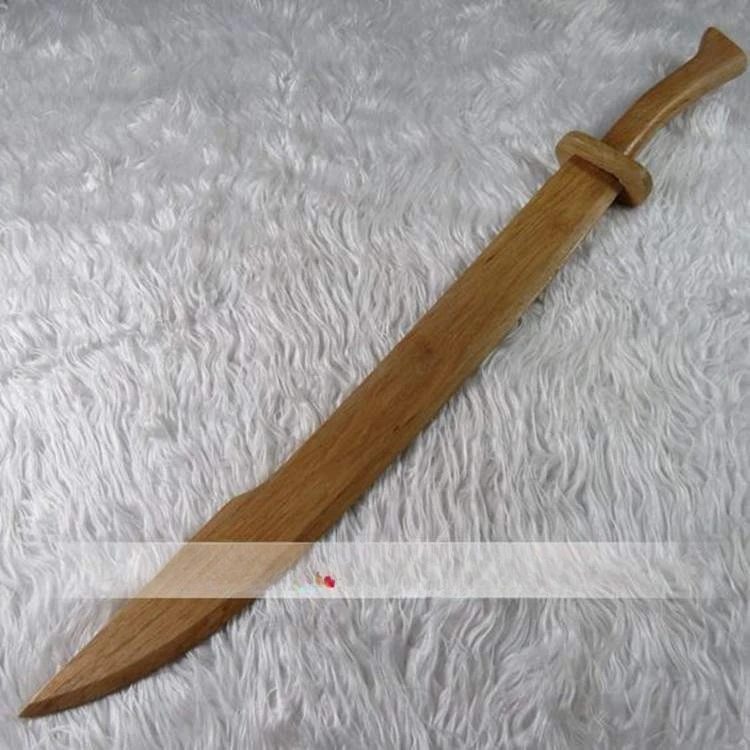 Wushu Bamboo Solid Wooden Knife Martial Arts Training Performance