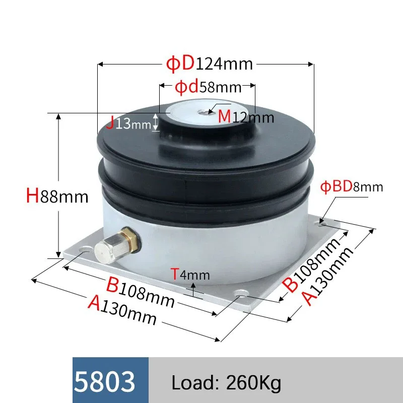 Passive Air Floating Vibration Isolator Thin Film Damping Pad For Optical Laboratory Precision Equipment