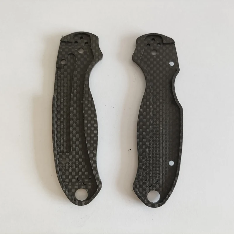 Custom Full 3K Carbon Fiber Grip Handle Scales For Genuine Spyderco C223 Para3 Paramilitary3 Knife DIY Make Parts Accessories