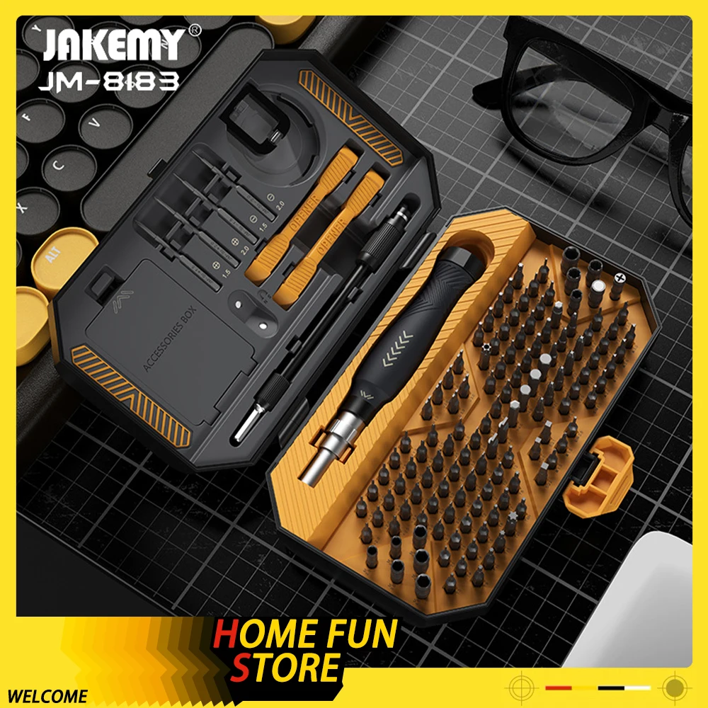 Jakemy Jm-8183 145 In1 Mini Multifunction Magnetic  Screwdriver Tool Set Mobile Phone Maintenance And Disassembly Hardware Tools