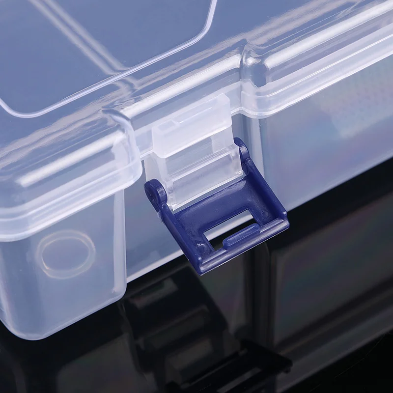 1Pc Transparent Desktop Stationery Pencil Box Stickers Storage Case Table Desk Classification Box Stationary Sticker Organizer