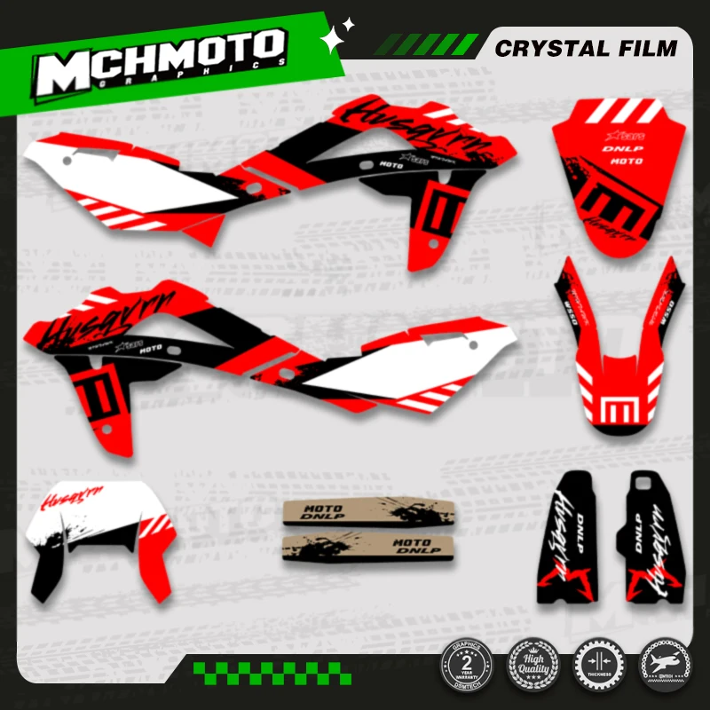 

MCHMFG For Husqvarna TE 250 TE 250 2008 2009 2010 2011 2012 2013 Full Set Motorcycle Graphics Decal Stickers Kits