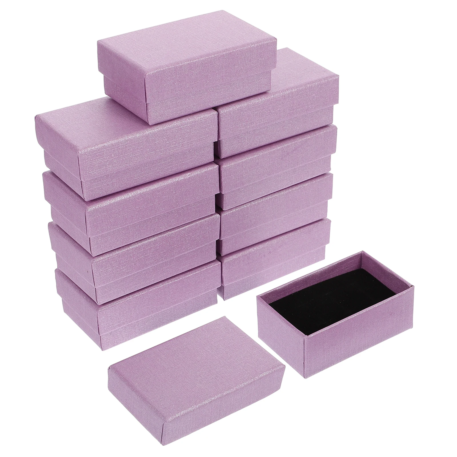 

10 Pcs Jewelry Box Trinket Case Container Earring Boxes Packaging Earrings for Necklaces