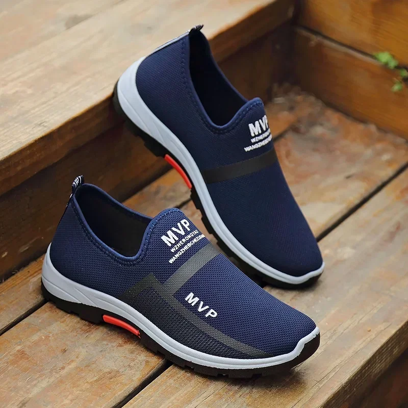 Breathable Men Shoes Men Casual Sneakers Leisure Walking Flats 2023 Summer Slip on Male Loafers Size 39-45 Zapatillas De Hombre