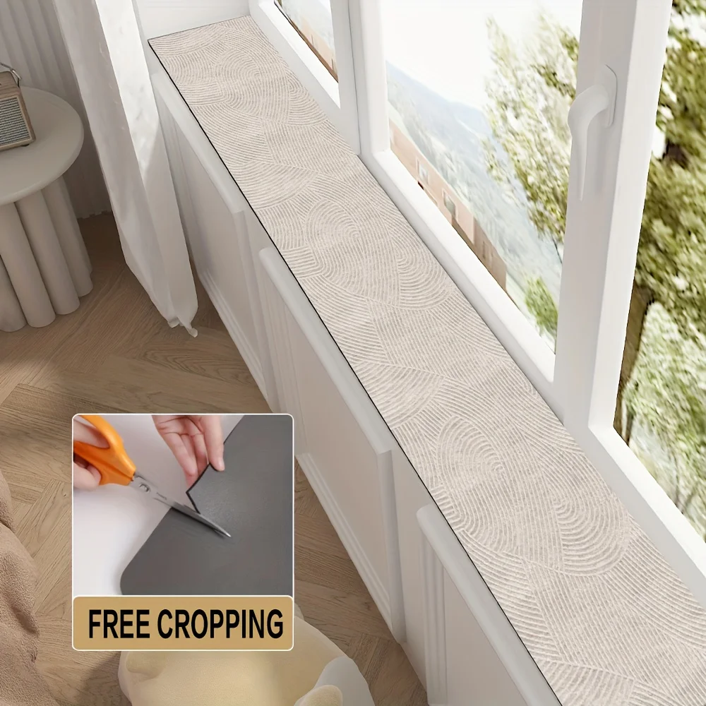 VIKAMA Minimalist Style Window Sill Protector Non-Slip Quick-Dry Drying Mat Windowsill Protector Absorbency Kitchen Table Pad