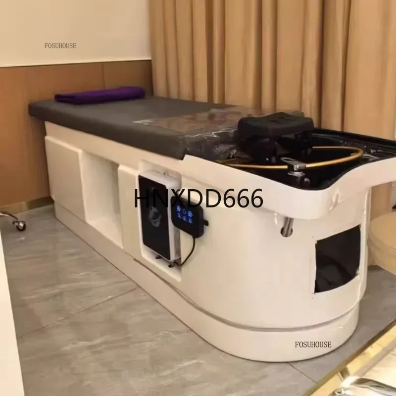 Modern Thai Style Shampoo Chair with Beauty Water Circulation and Fumigation for Hair Salon Massage
