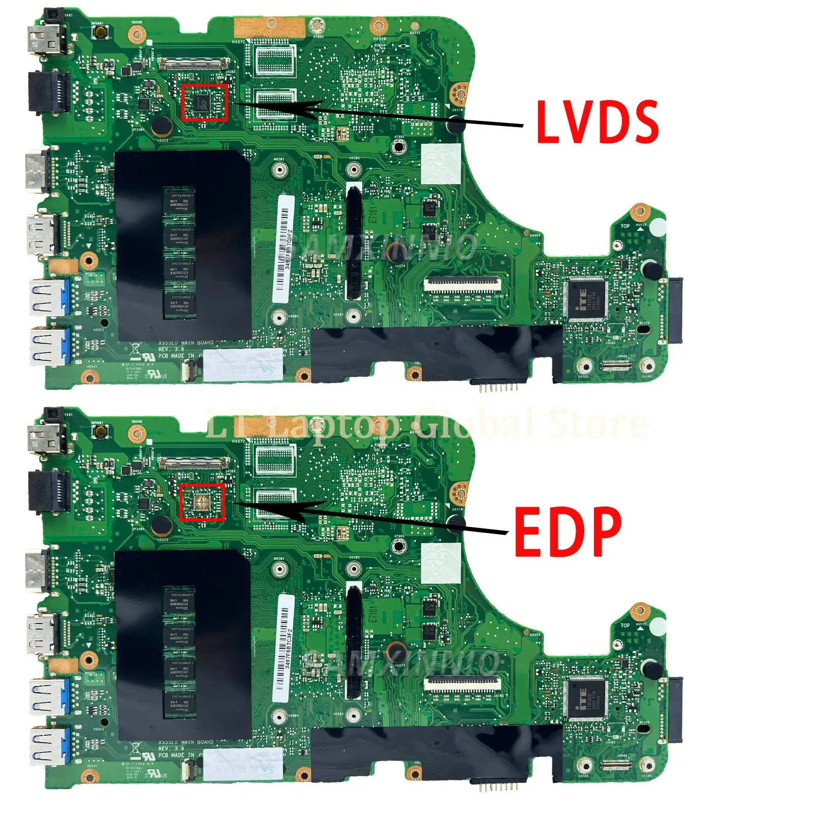 X555la mainboard für asus x555lab a555la k555la f555la x555ld x555lb Laptop-Motherboard i3 i5 i7 4./5. Generation CPU 4g-ram lvds/edp