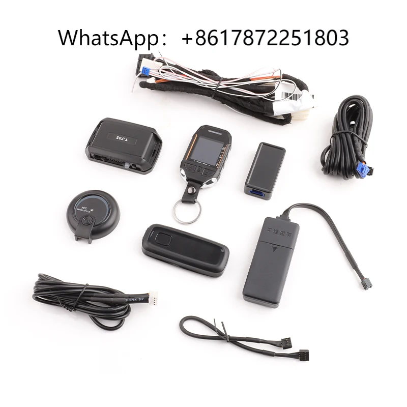 

Upgrade Remote Engine Start Car Alarm NFC LCD Remote Control 2 Way Car Alarm Engine Start Stop System