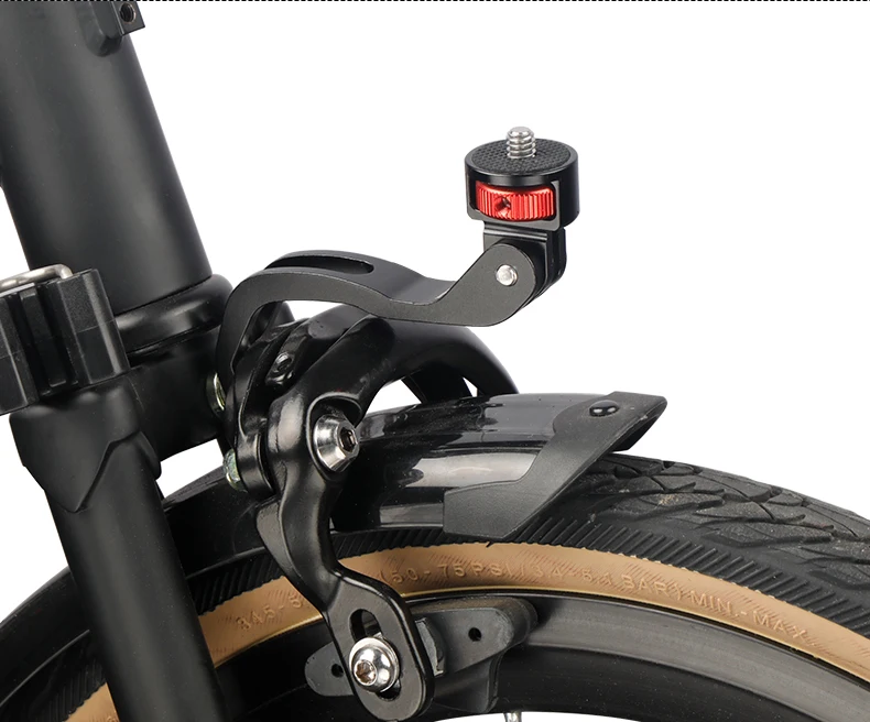 Deemount Vorderradgabel Installieren Scheinwerferständer Halterung Action Kamera Klemmständer Passend für Gopro-Schnittstelle Brompton Rennrad MTB-Teile – Detail 18