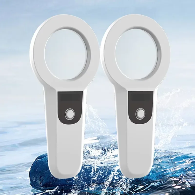 White Color Low-Frequency Ear Tag Reader 1024 Storage Bluetooth Sensor Stationary Livestock Ear Tag Scanner