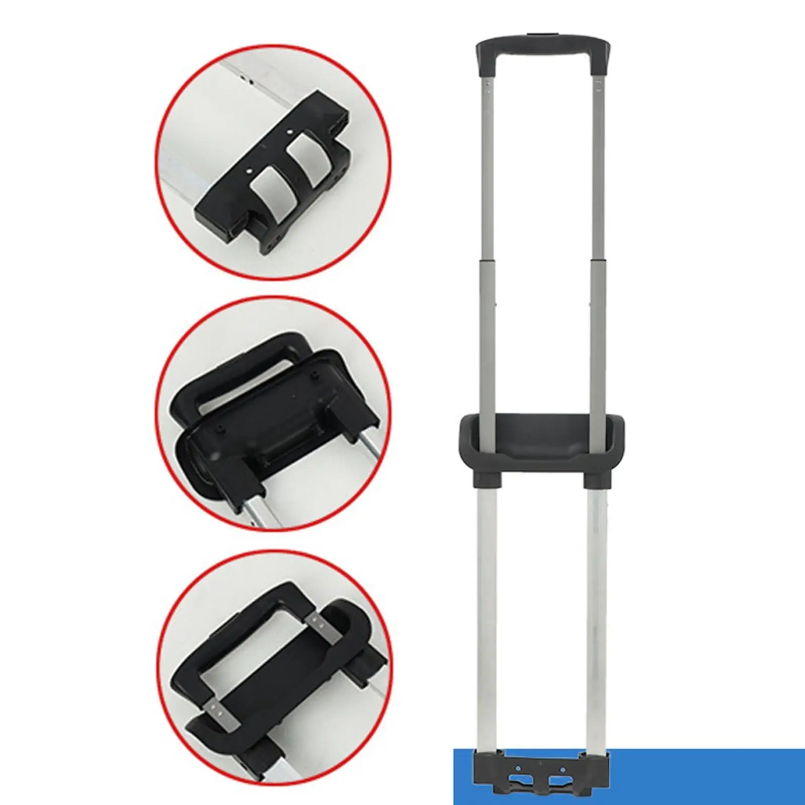 Premium Aluminum Telescopic Handle For Luggage Simple Shape Stylish And Beautiful Suitcase Handle Type1