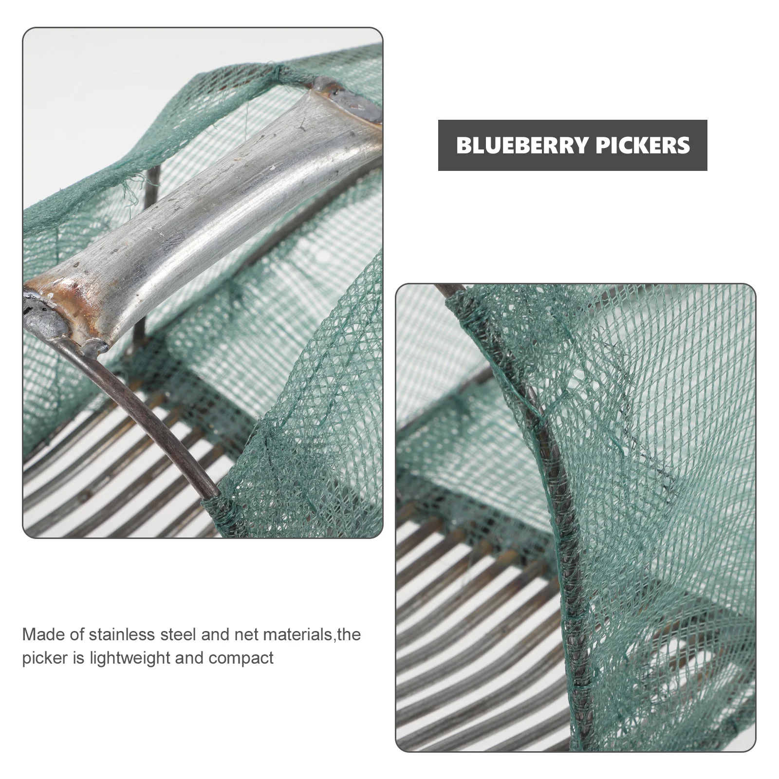 Blueberry Picker Labor Saving Fruit Manual Picking Devices Stainless Steel Pickers Cage Tools