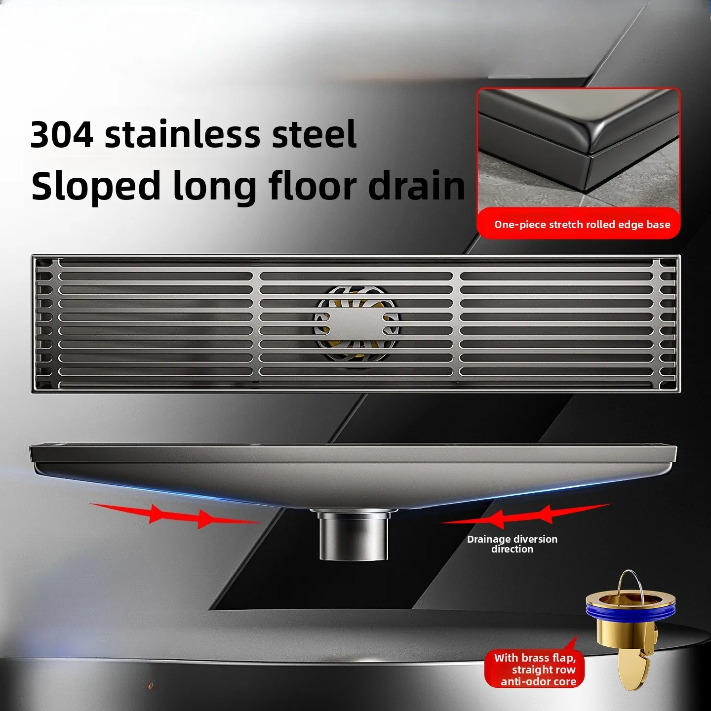304-stainless-steel-floor-drain-with-rolled-edges-and-a-sloped-base-high-drainage-capacity-odour-proof-and-insect-proof