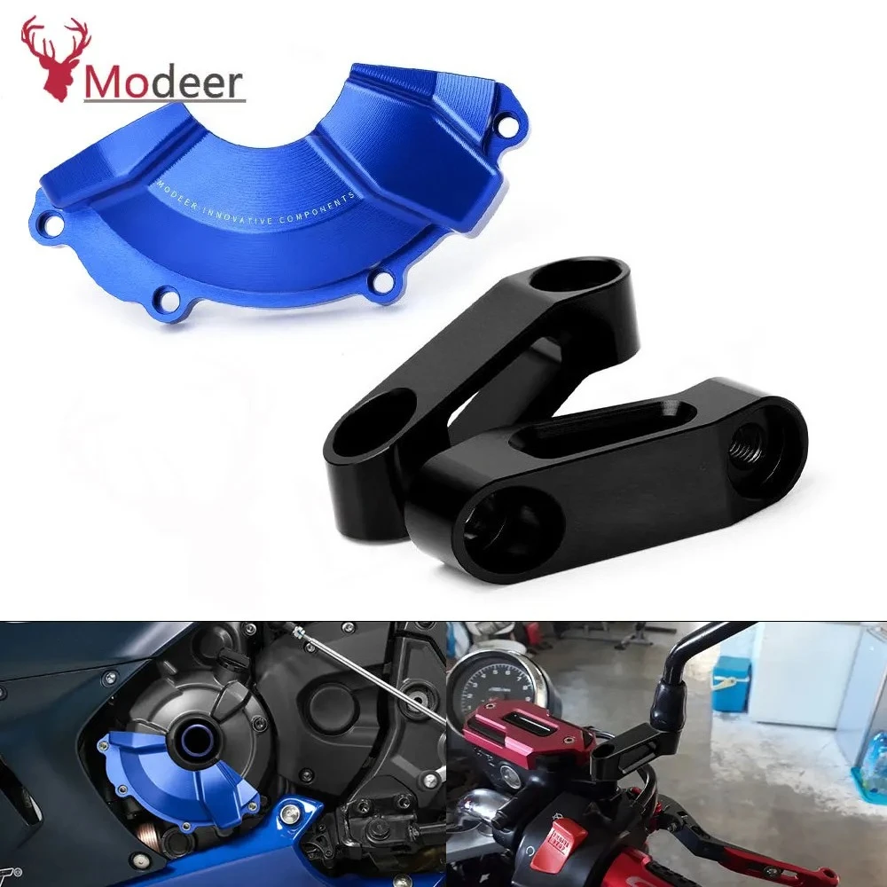 

For YZF-R7 XSR700 xsr 700 r7 Motorcycle Engine Stator Cover Protection Guard & Rearview Mirror Extender Riser Adapter