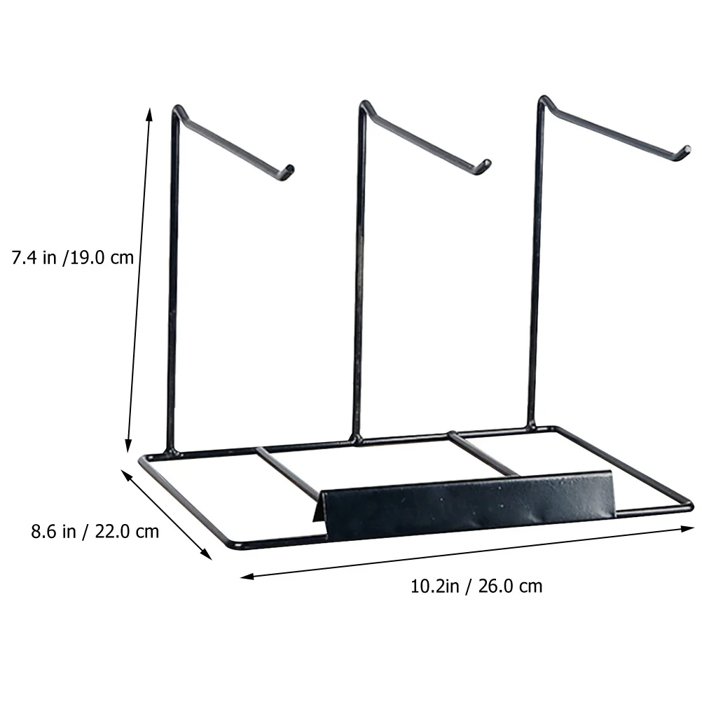 Metal Jewelry Stand Necklace Display Rack Earrings Bracelets Storage Holder Table Clamp Design Heavy Duty Stable Base