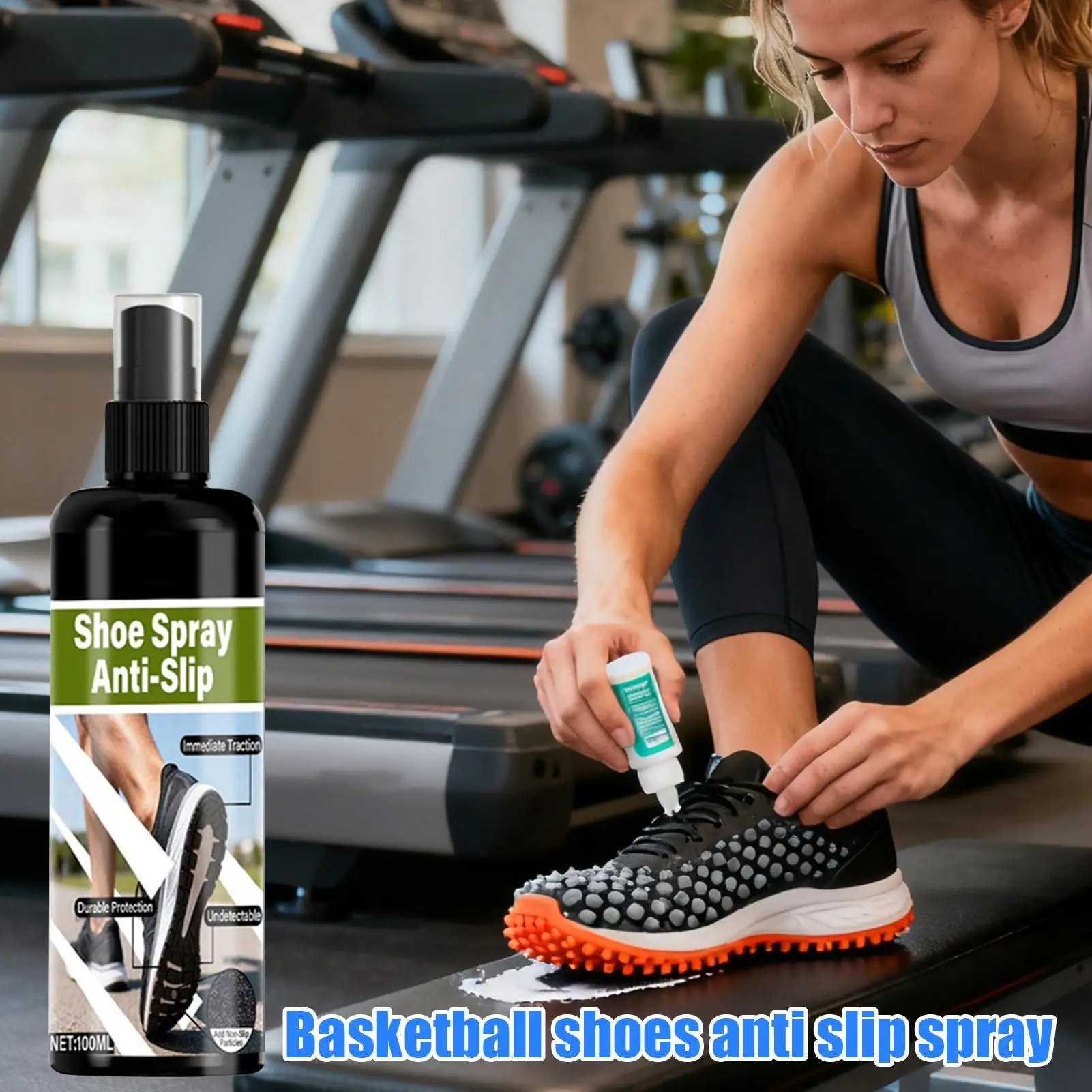 رذاذ قبضة حذاء كرة السلة 100 مل يعزز معدات تدريب محكمة الجر حذاء رياضي داخلي محسن للقبضة لتشغيل الكرة الطائرة #4