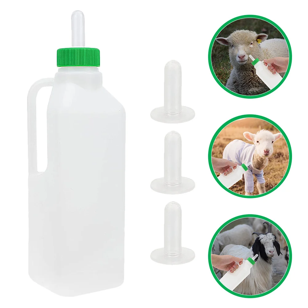 

Livestock Feeding Bottles 850ml Plastic and Silicone Material Durable for Small Animals Lamb Calf Sheep Goat Milk Dispenser